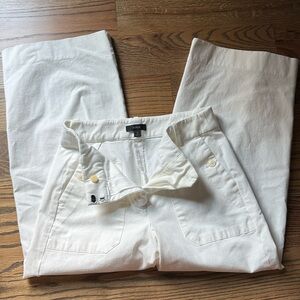 J.Crew White Sydney Pants, 4